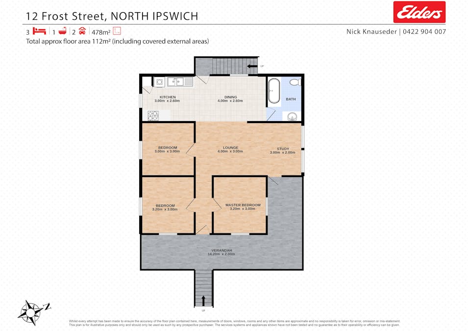12 Frost Street, North Ipswich, QLD, 4305 - Floorplan 1