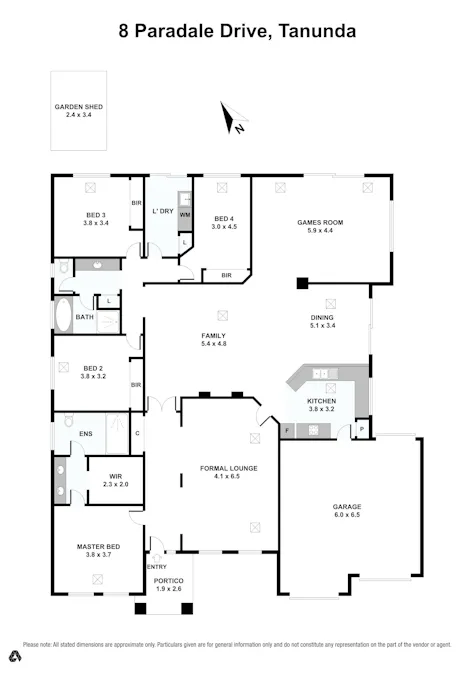 8 Paradale Drive, Tanunda, SA, 5352 - Floorplan 1