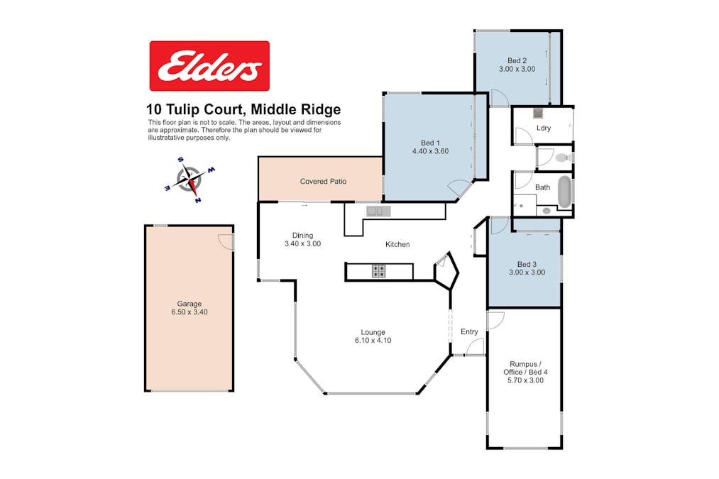 10 Tulip Court, Middle Ridge, QLD, 4350 - Floorplan 1