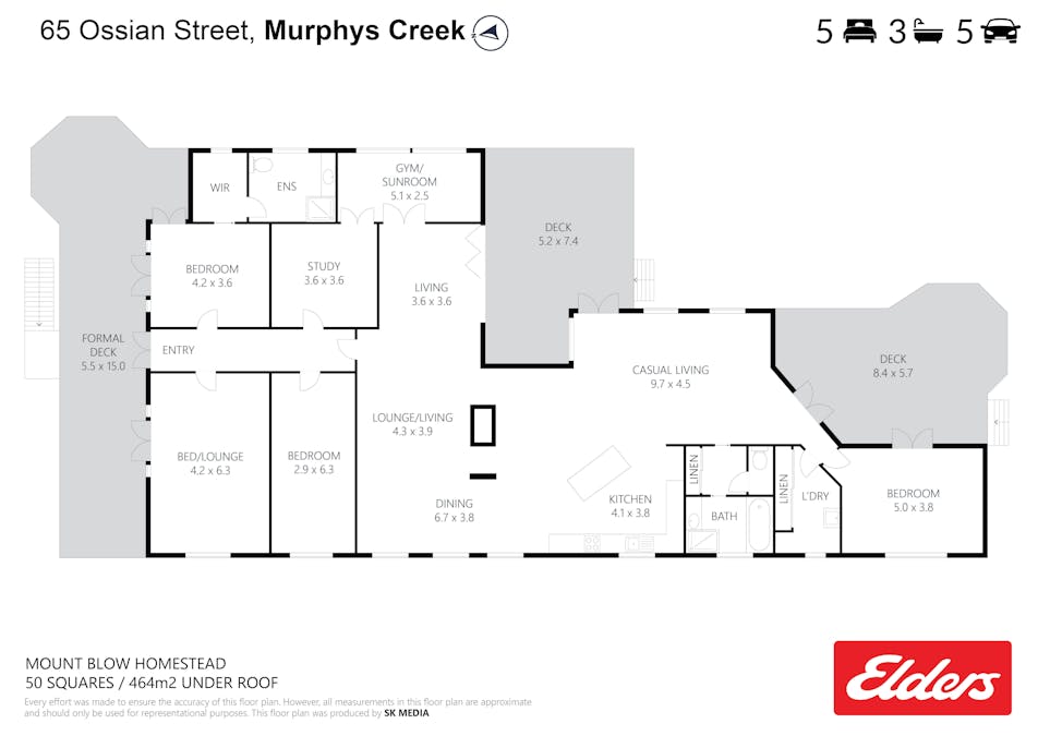 65 Ossian Street, Murphys Creek, QLD, 4352 - Floorplan 1