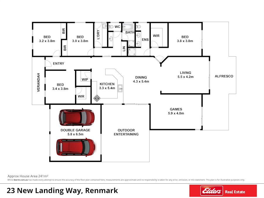 23 New Landing Way, Renmark, SA, 5341 - Floorplan 1