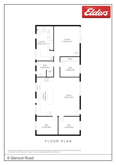 8 Glencot Road, Goulburn, NSW, 2580 - Floorplan 1