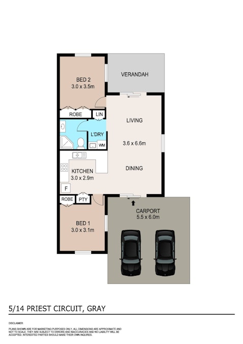 5/14 Priest Circuit, Gray, NT, 0830 - Floorplan 1