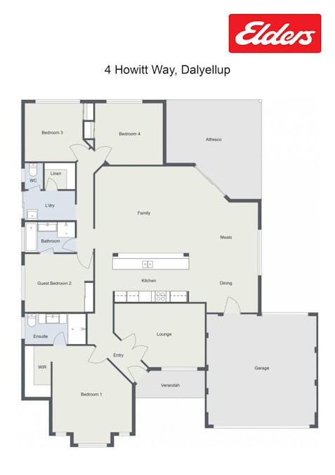 4 Howitt Way, Dalyellup, WA, 6230 - Floorplan 1