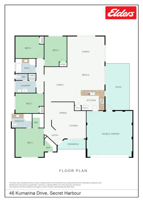46 Kumarina Drive, Secret Harbour, WA, 6173 - Floorplan 1