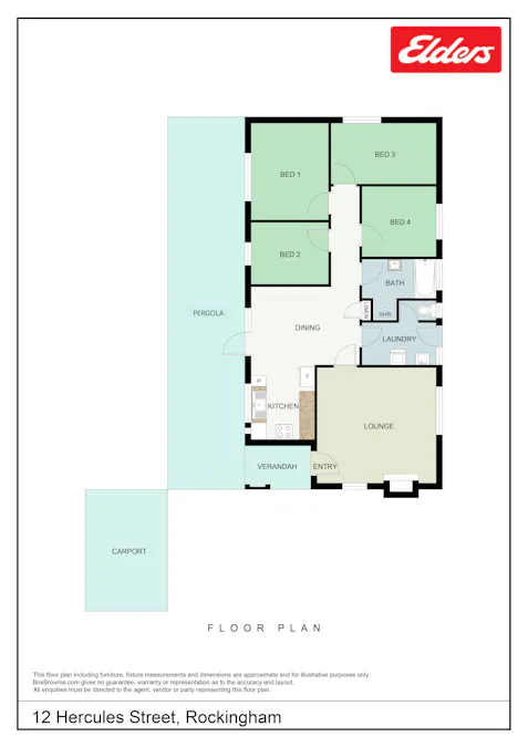 12 Hercules Street, Rockingham, WA, 6168 - Floorplan 1