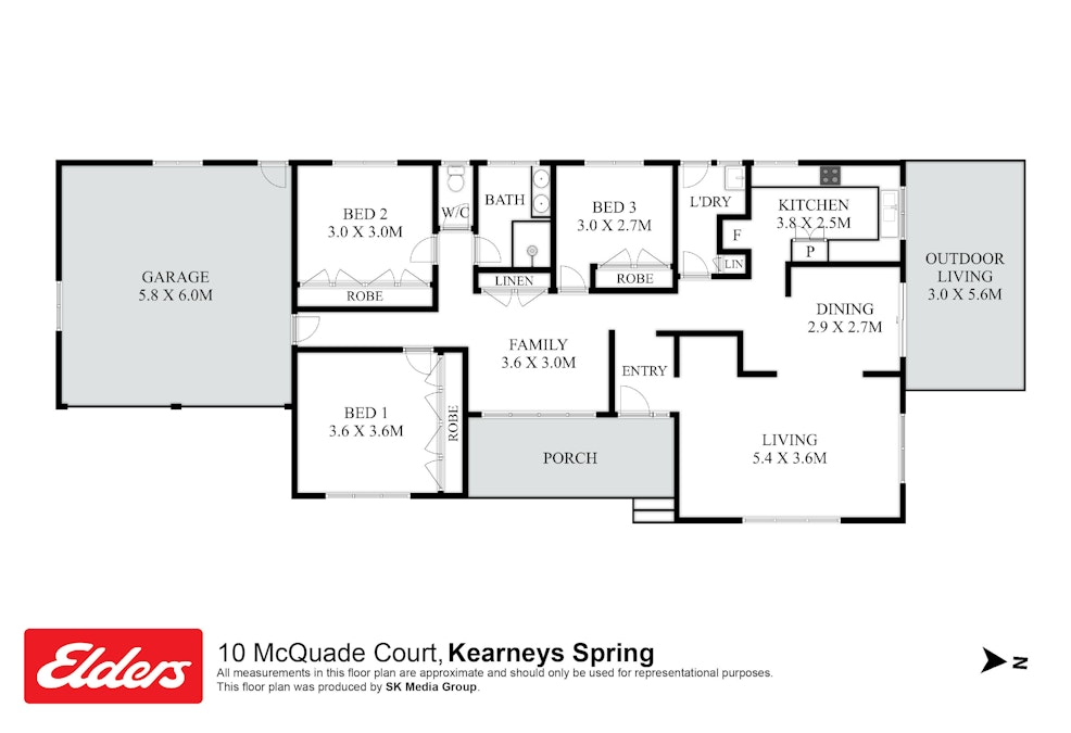 10 Mcquade Court, Kearneys Spring, QLD, 4350 - Floorplan 1