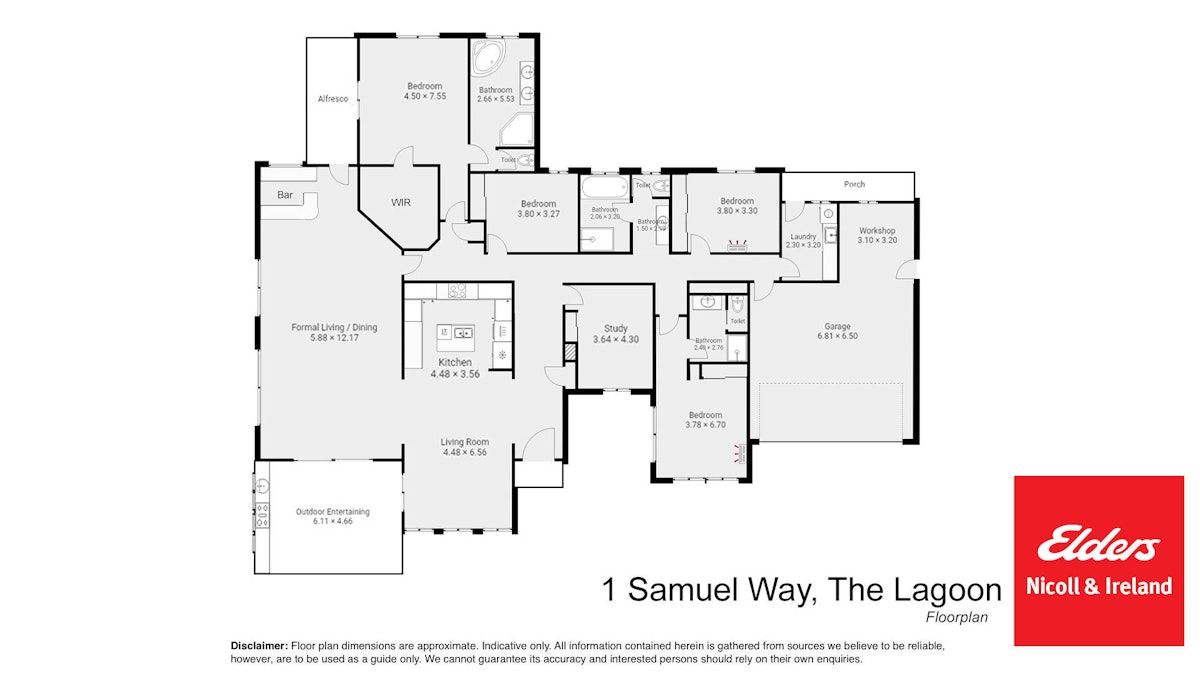 1 Samuel Way, The Lagoon Via , Bathurst, NSW, 2795 - Floorplan 1