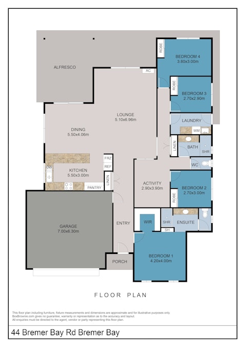 44 Bremer Bay Road, Bremer Bay, WA, 6338 - Floorplan 1