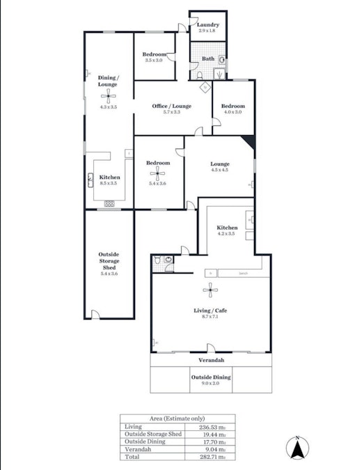 58 Ballantyne Street, Wudinna, SA, 5652 - Floorplan 1