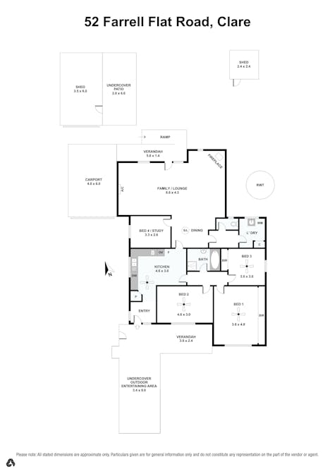 52 FARRELL FLAT Road, Clare, SA, 5453 - Floorplan 1