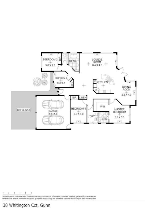 38 Whitington Circuit, Gunn, NT, 0832 - Floorplan 1