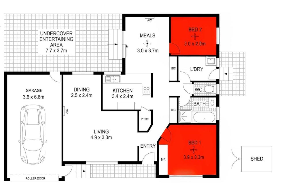 103 Rosett/1-27 Maude Street, Encounter Bay, SA, 5211 - Floorplan 1
