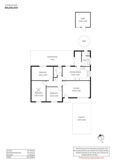 3 Scotland Street, Balaklava, SA, 5461 - Floorplan 1
