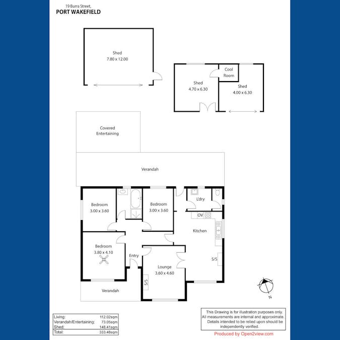 19 Burra Street, Port Wakefield, SA, 5550 - Floorplan 1