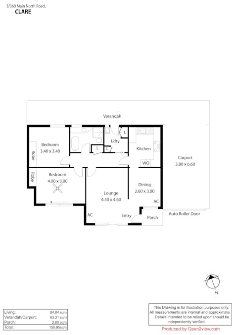 3/360 Main North Road, Clare, SA, 5453 - Floorplan 1