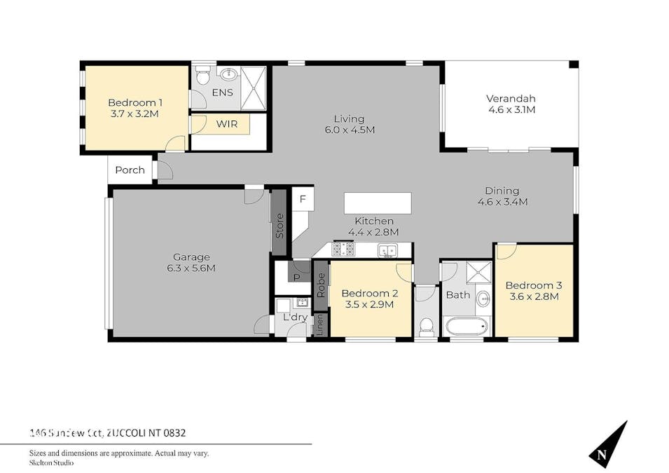 146 Sundew Circuit, Zuccoli, NT, 0832 - Floorplan 1