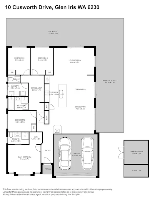 10 Cusworth Drive, Glen Iris, WA, 6230 - Floorplan 1
