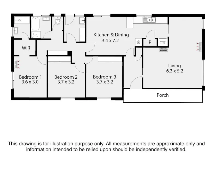 3 Duffield Place, Mount Gambier, SA, 5290 - Floorplan 1