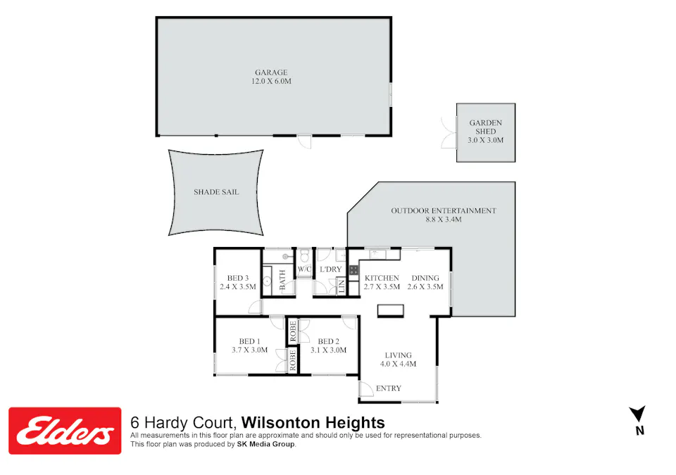 6 Hardy Court, Wilsonton Heights, QLD, 4350 - Floorplan 1
