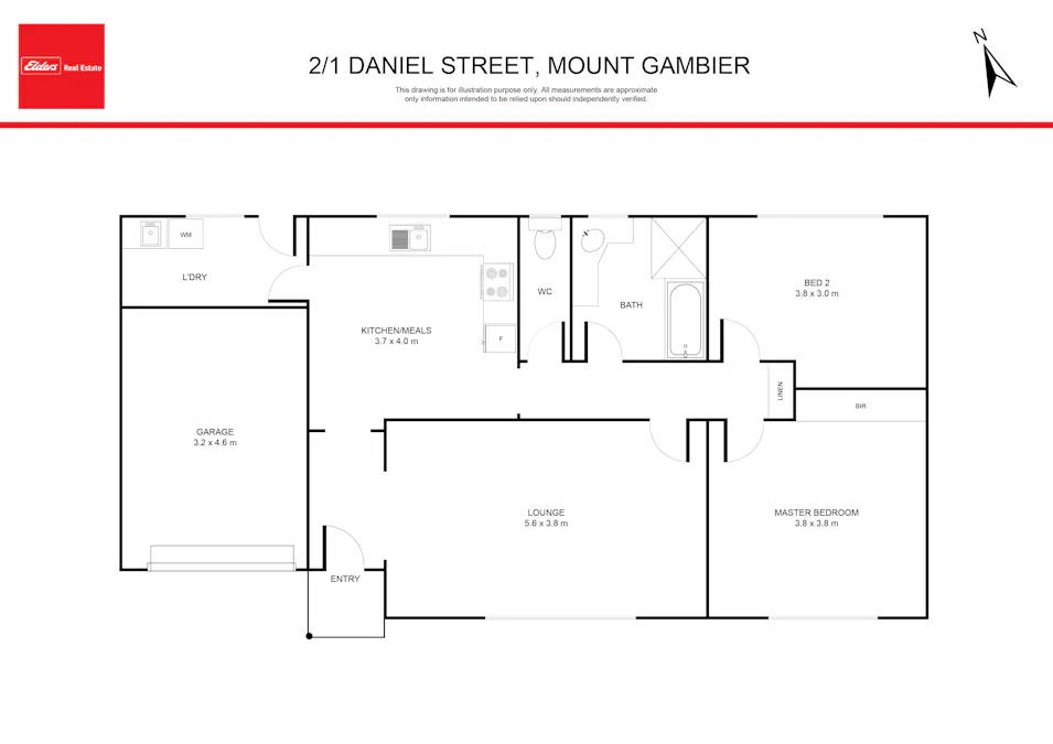 2/1 Daniel Street, Mount Gambier, SA, 5290 - Floorplan 1