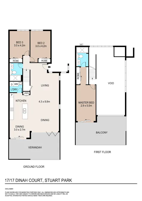 17/17 Dinah Court, Stuart Park, NT, 0820 - Floorplan 1