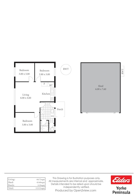 11 Anstey Terrace, Coobowie, SA, 5583 - Floorplan 1
