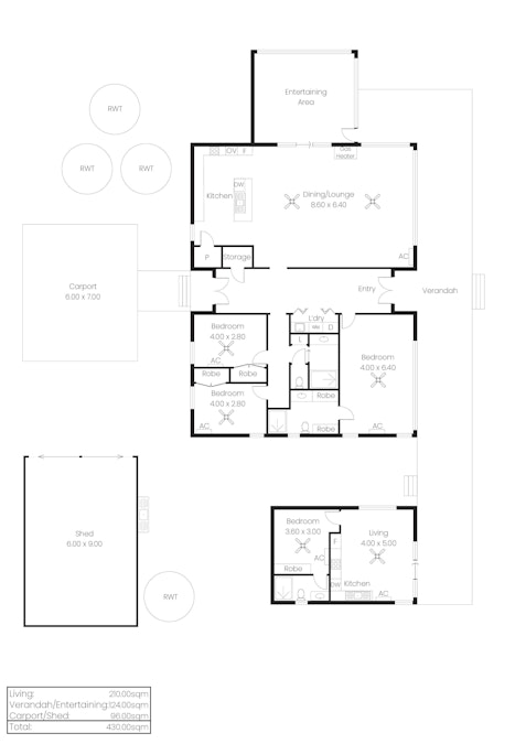 299 Old Coast Road, Sheaoak Flat, SA, 5581 - Floorplan 1