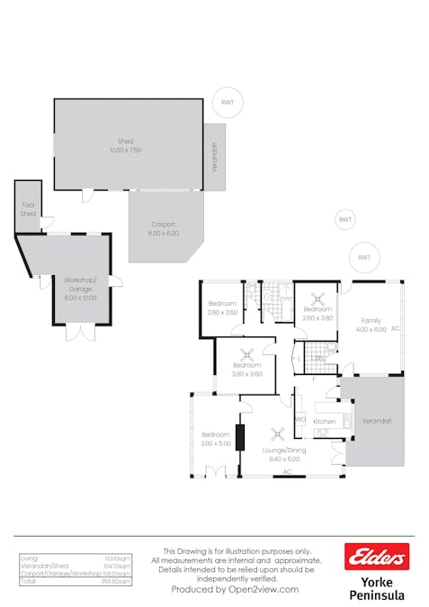 11 Cumberland Road, Clinton, SA, 5570 - Floorplan 1