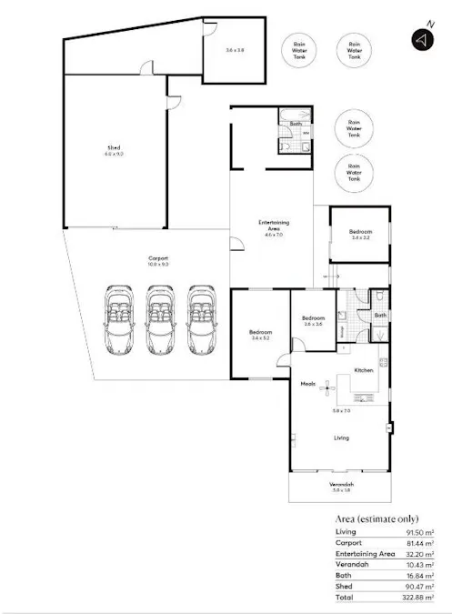 7 Eva Crescent, Port Julia, SA, 5580 - Floorplan 1