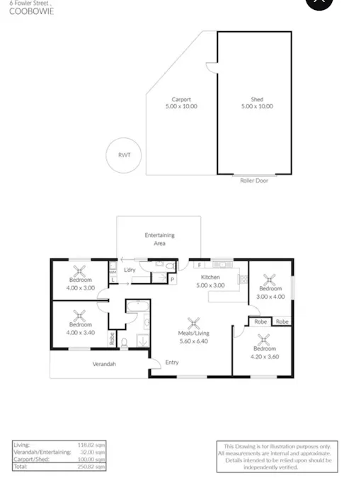 6 Fowler Street, Coobowie, SA, 5583 - Floorplan 1