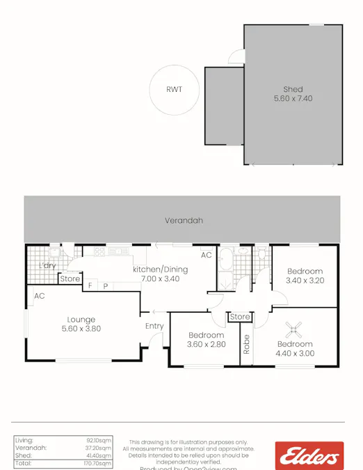 6 Parsons Street, Port Vincent, SA, 5581 - Floorplan 1