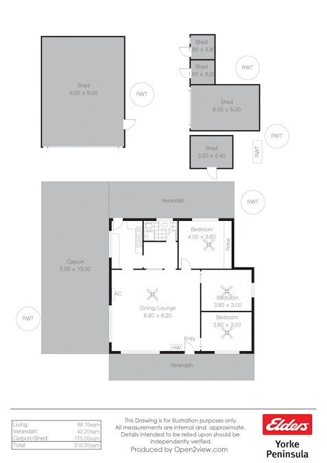 27 Moonta Terrace, Clinton, SA, 5570 - Floorplan 1