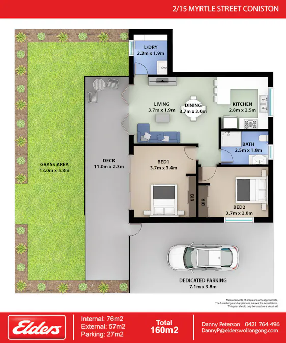 2/15 Myrtle Street, Coniston, NSW, 2500 - Floorplan 1