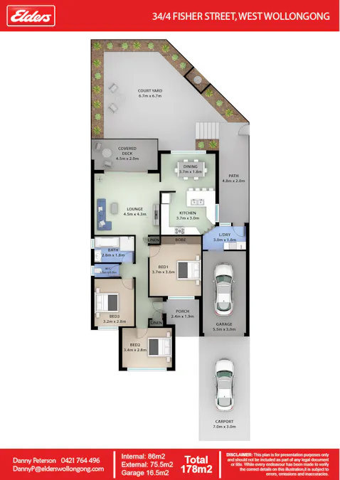 34/4 Fisher Street, West Wollongong, NSW, 2500 - Floorplan 1