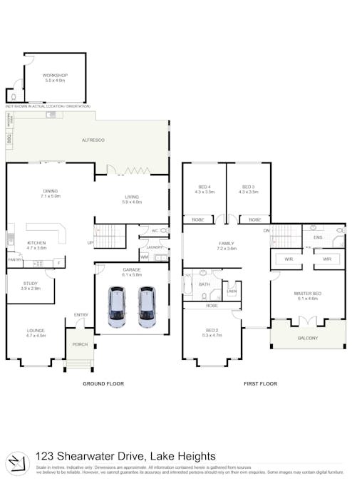 123 Shearwater Drive, Lake Heights, NSW, 2502 - Floorplan 1