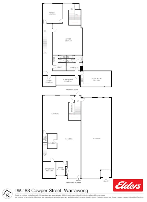 186-188 Cowper Street, Warrawong, NSW, 2502 - Floorplan 1