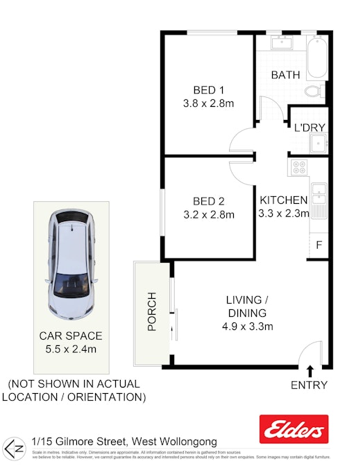 1/15 Gilmore Street, Wollongong, NSW, 2500 - Floorplan 1