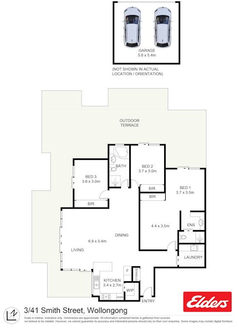 3/41 Smith Street, Wollongong, NSW, 2500 - Floorplan 1