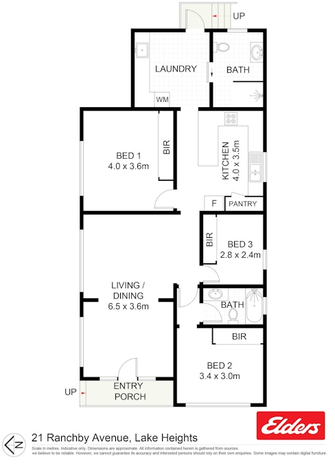 21 Ranchby Avenue, Lake Heights, NSW, 2502 - Floorplan 1