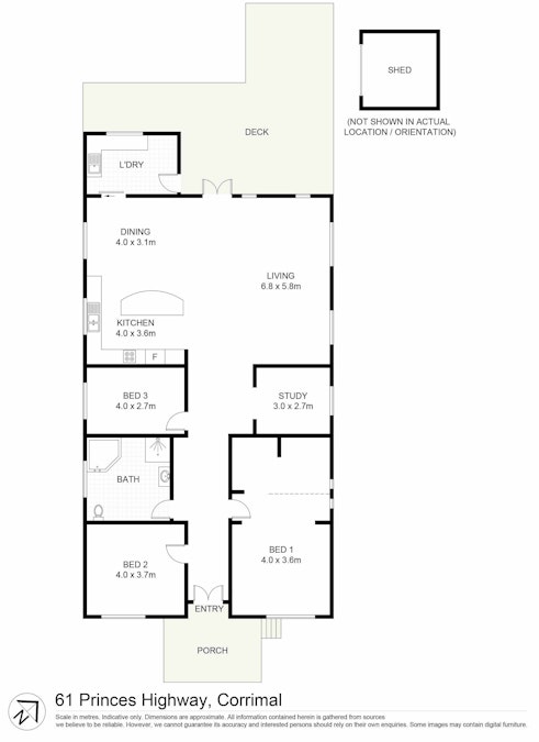 61 Princes Highway, Corrimal, NSW, 2518 - Floorplan 1