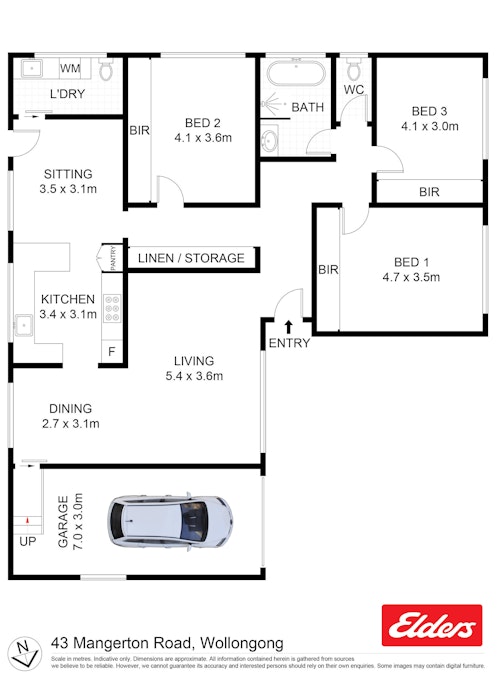 43 Mangerton Road, Wollongong, NSW, 2500 - Floorplan 1