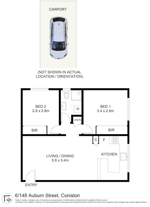 6/148 Auburn Street, Coniston, NSW, 2500 - Floorplan 1