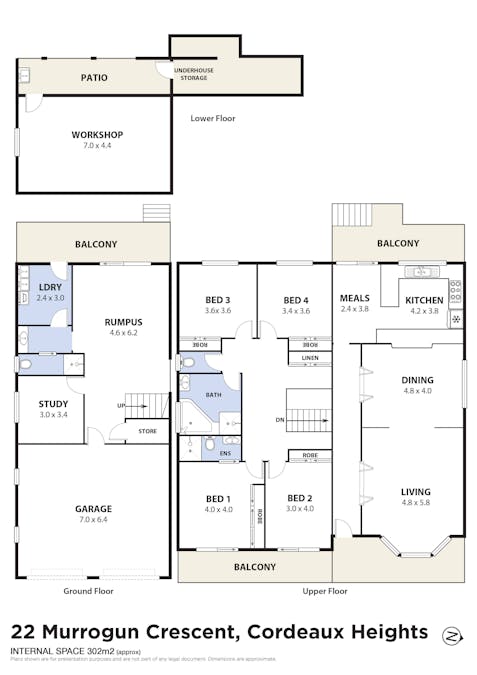 22 Murrogun Crescent, Cordeaux Heights, NSW, 2526 - Floorplan 1