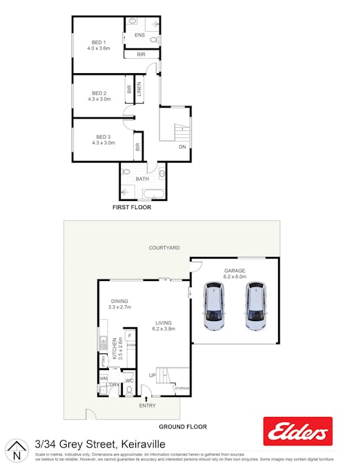 3/34 Grey Street, Keiraville, NSW, 2500 - Floorplan 1