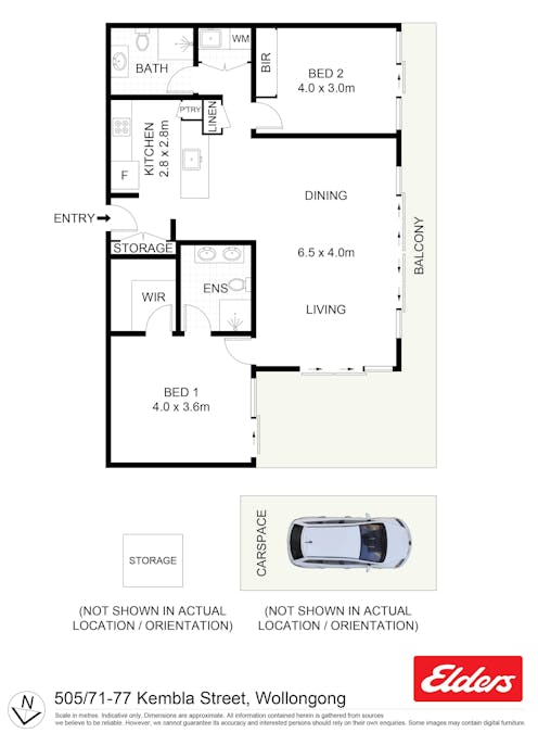 505/71-77 Kembla Street, Wollongong, NSW, 2500 - Floorplan 1