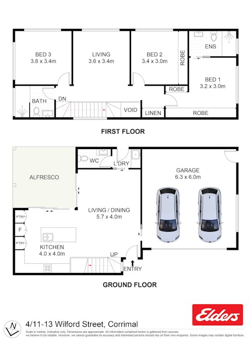 3 & 4/11-13 Wilford Street, Corrimal, NSW, 2518 - Floorplan 2