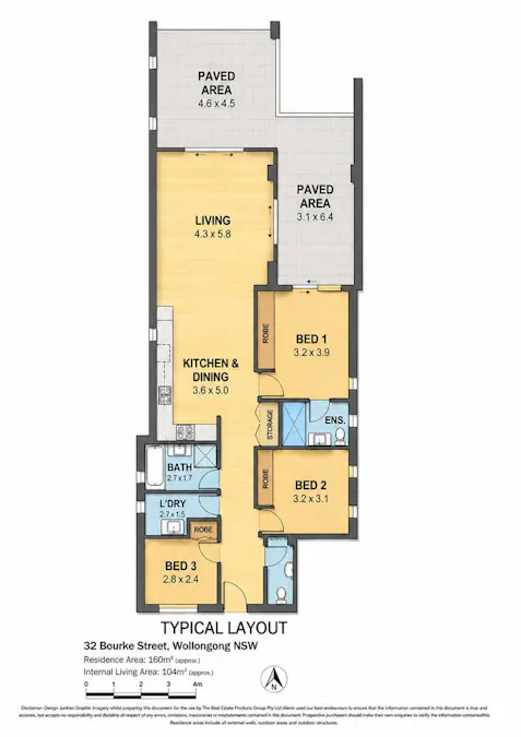 3/32 Bourke Street, North Wollongong, NSW, 2500 - Floorplan 1