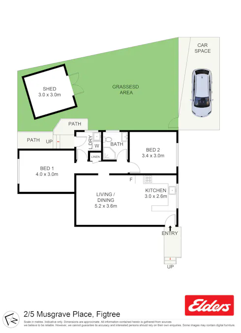 2/5 Musgrave Place, Figtree, NSW, 2525 - Floorplan 1