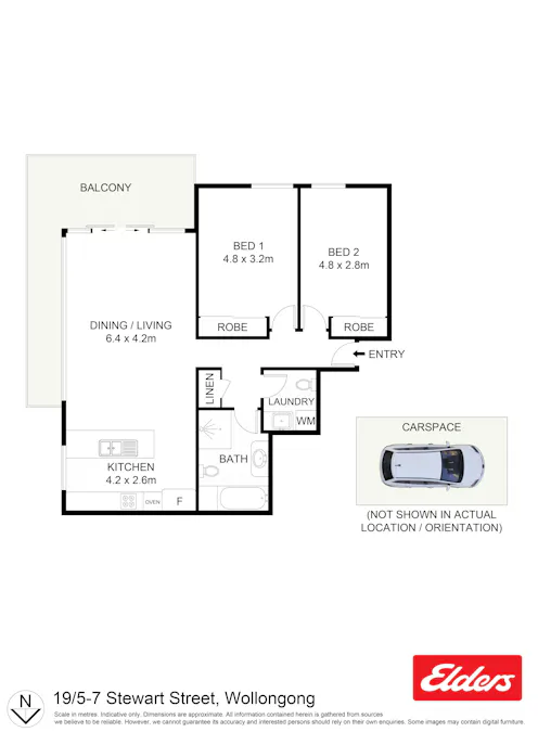 19/5-7 Stewart Street, Wollongong, NSW, 2500 - Floorplan 1